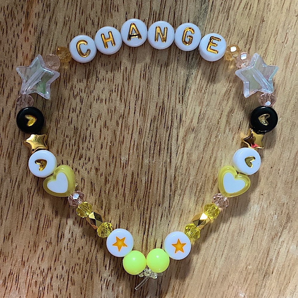 5 for $20 Taylor Swift Handmade Friendship Beaded Bracelet
“Change”
